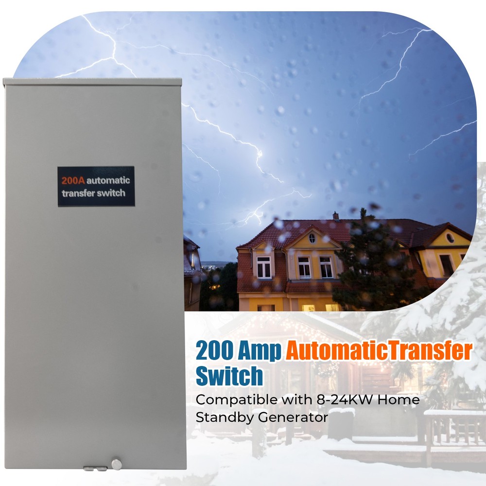 For Generac RXSW200A3 200A Automatic Transfer Switch w/ Power Mgmt