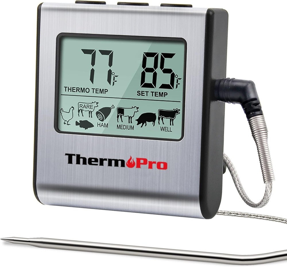 Quick-Read Digital Meat Thermometer with 6.5" Probe for Ultimate Cooking Control