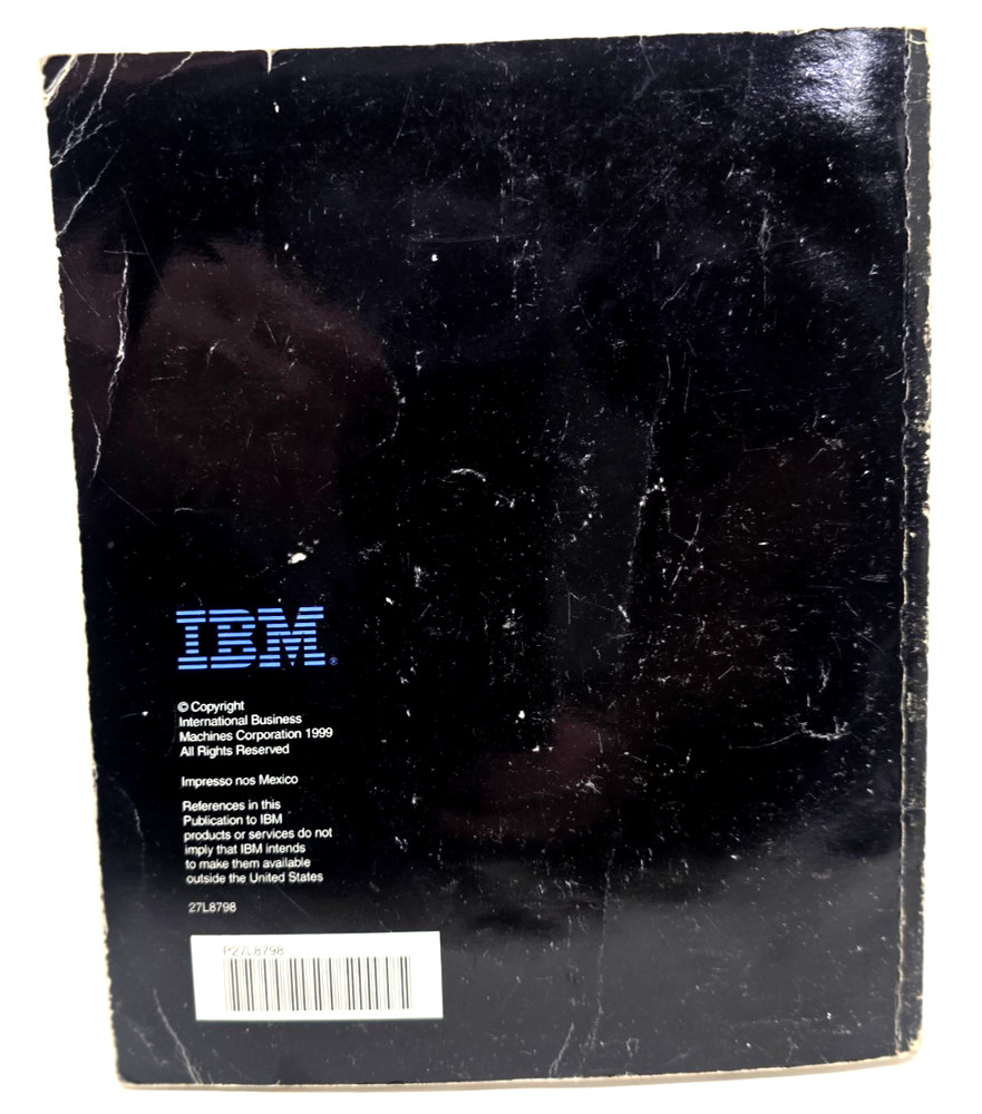 1999 IBM ThinkPad 570 User's Reference Manual Vintage HTF