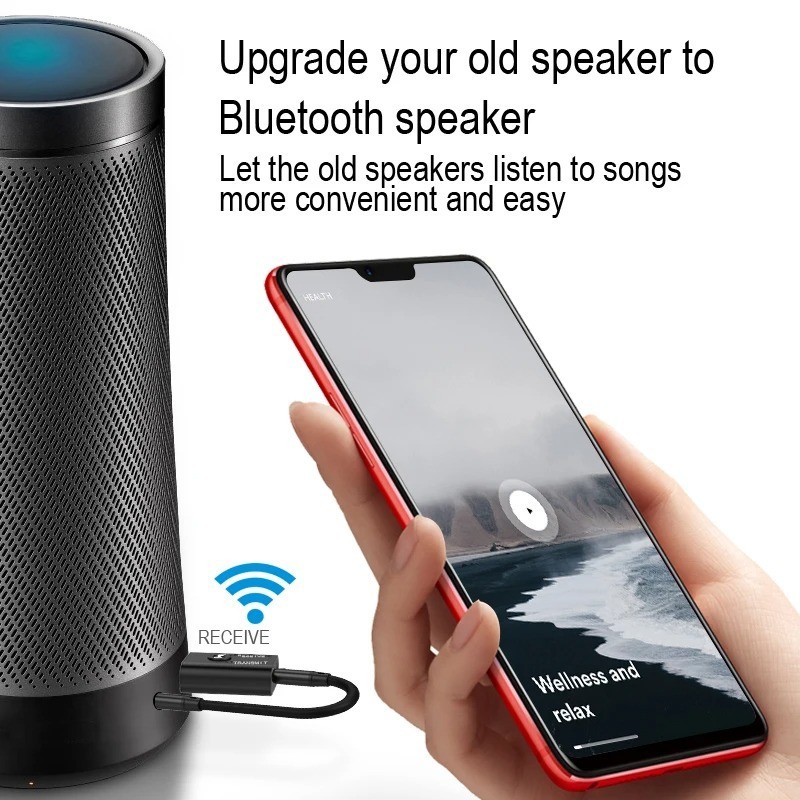 Wireless USB Bluetooth 5.0 Audio Transmitter Receiver Adapter 3.5mm For TV Car