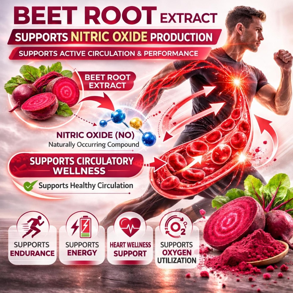 Lemeli Beetroot Capsules 1300mg, Lemeli Beet Root Extract Supplement 60Capsules