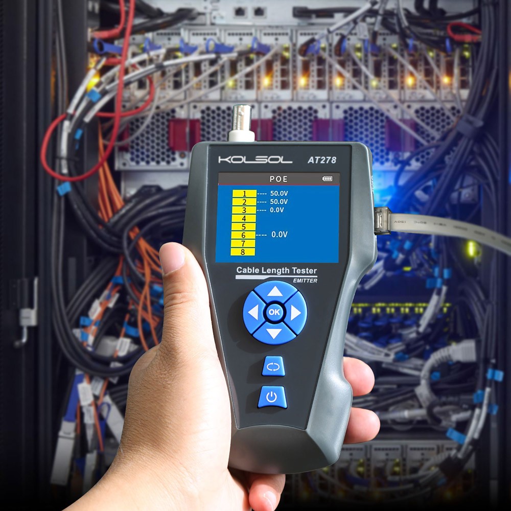 Network Cable Tester TDR Multi-functional LCD Tracker For RJ45,RJ11,BNC