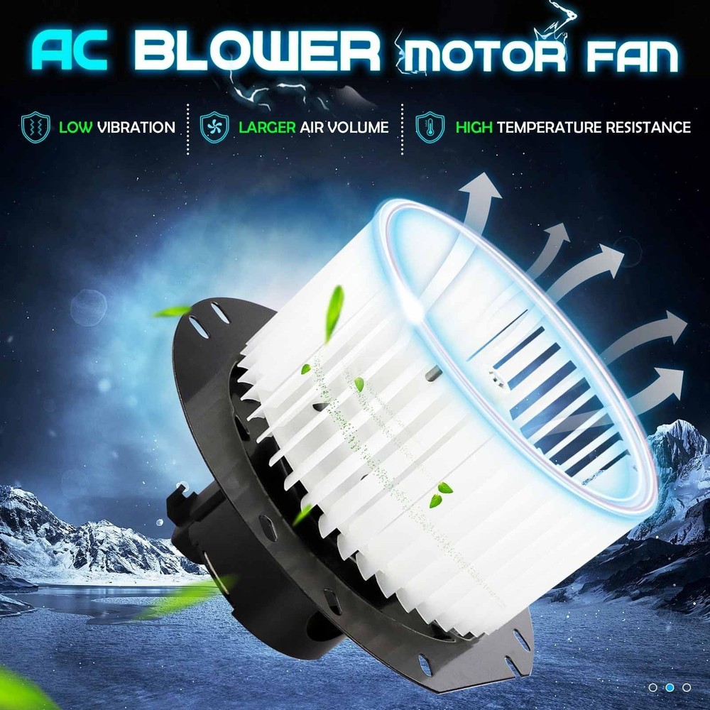 Front HVAC Heater Blower Motor Fan Assembly Replacement for 1997-2014 E150 E2...