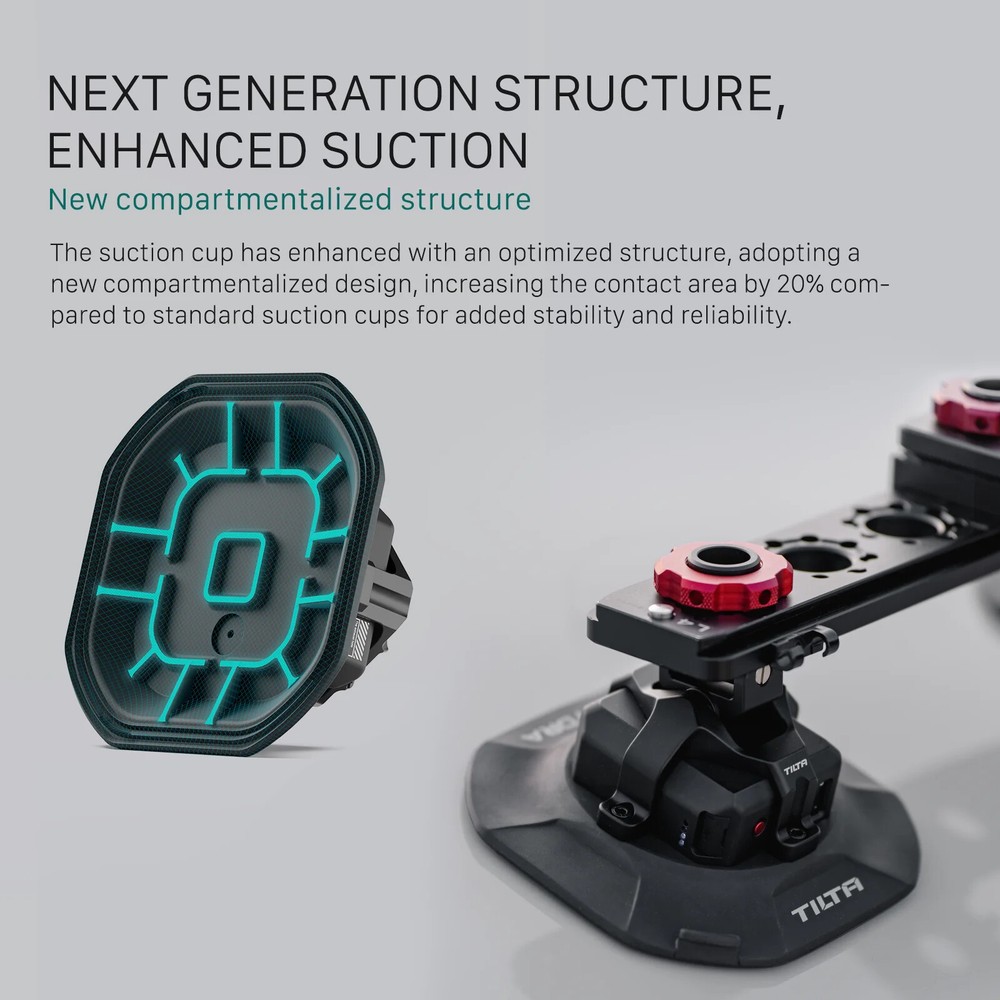 TILTA HDA-ESC Electronic Suction Cup 4.5" Multi-Functional ( Internal Batteries)