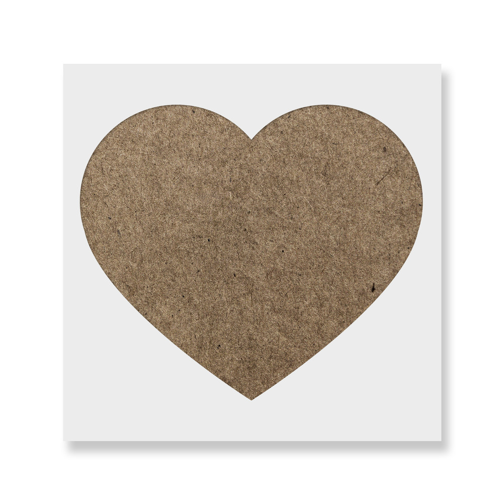 Heart Stencil - Durable & Reusable Mylar Stencils