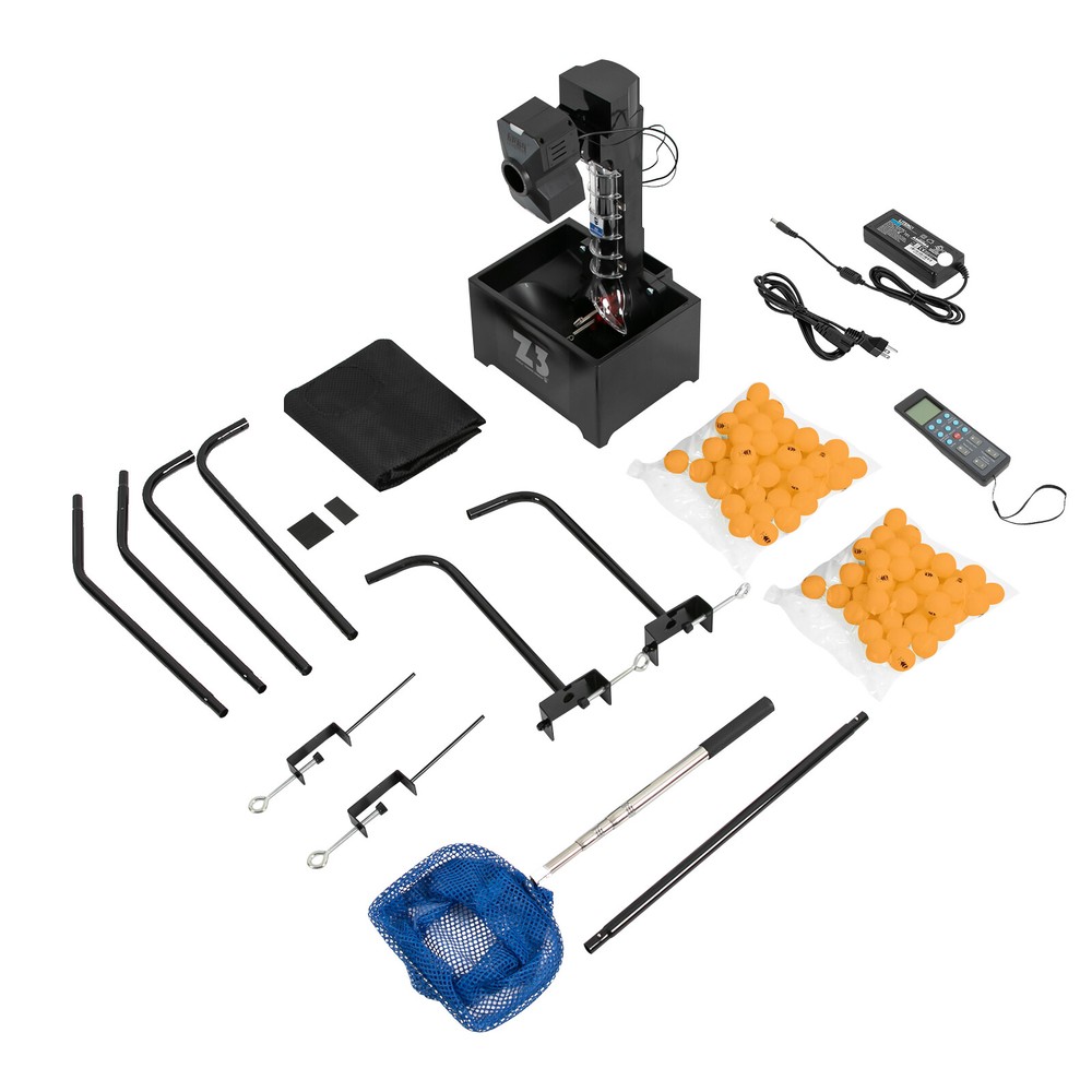 Automatic Training Table Tennis Ping Pong Ball Pitching Machine W/ 100*Balls+Net