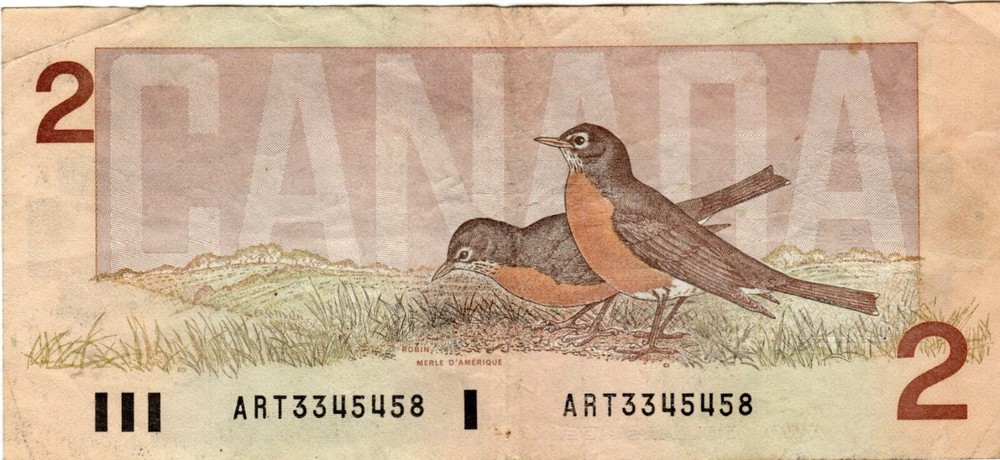 Banknote Canada P94a 2 Dollars 1986