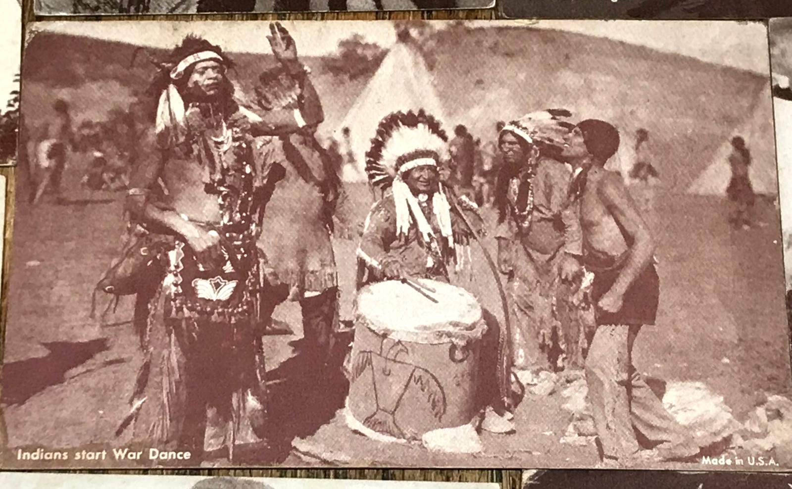 Antique Lot Of 10 Native American Indian Arcade Cards Exhibit Cheyenne Blackfoot