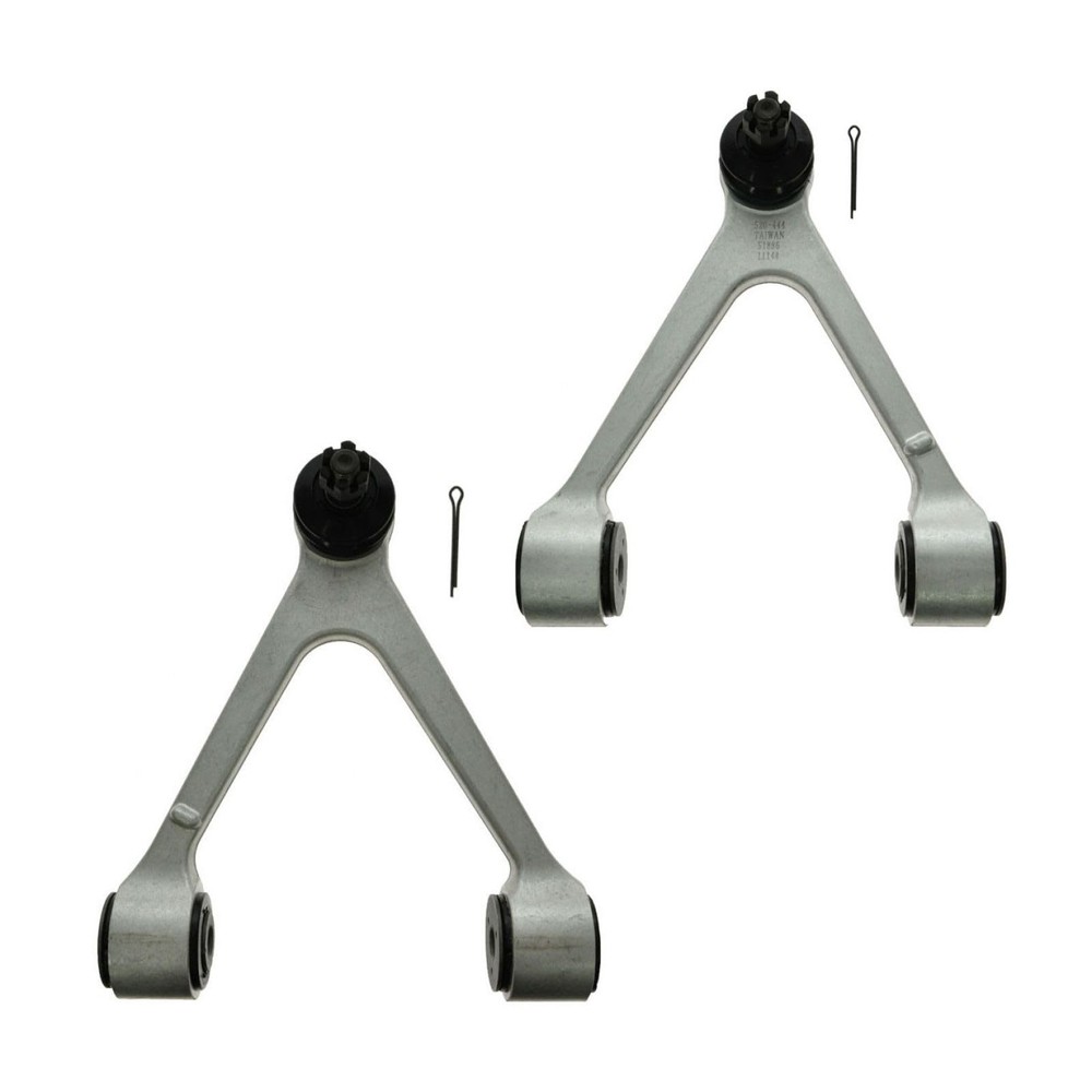 TRQ Front Upper Driver and Passenger Side Control Arm Ball Unfinished