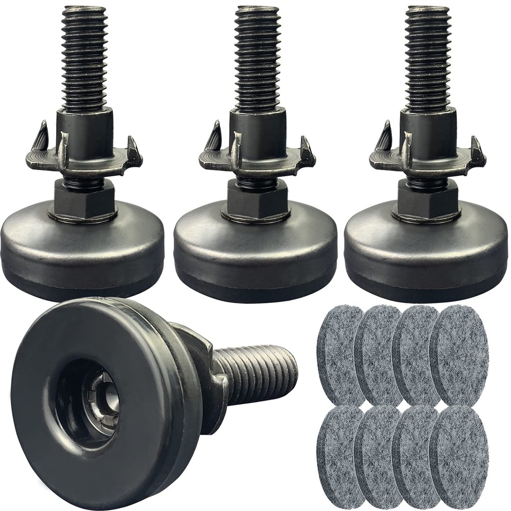 3/8" Threaded Leveling Feet Adjustable 3/8”-16 UNC Thread, 4 Sets
