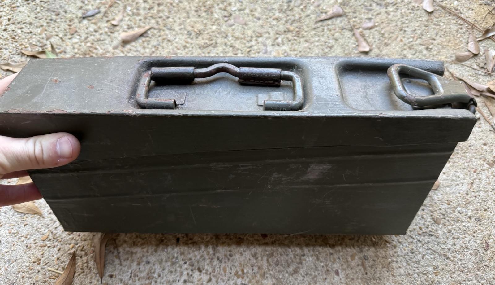 WW2 Style German Green Ammo Can Postwar Manufacture 7.62x51 EMPTY