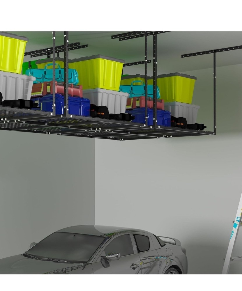 Garage Ceiling Storage Rack, 3x4ft Overhead Storage System, Hanging Rack