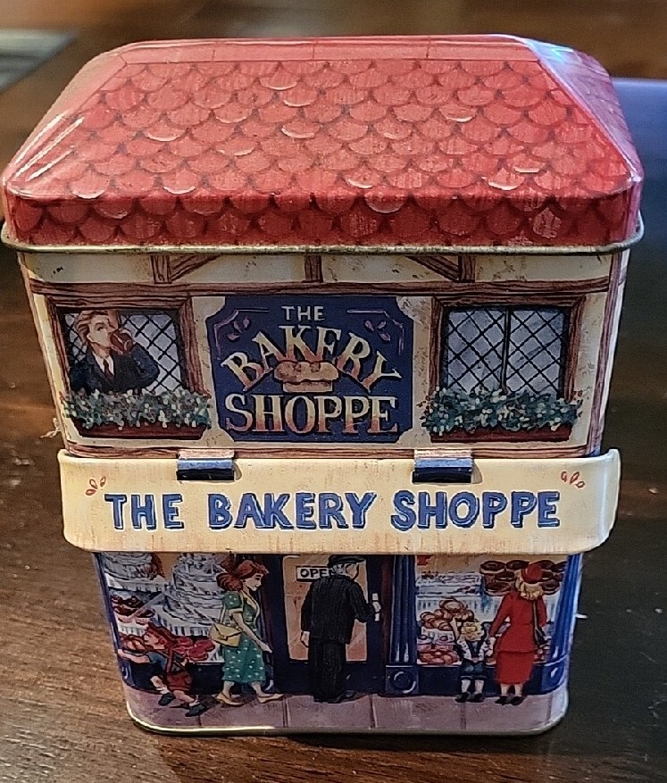 The Bakery Shoppe EMPTY Collectable Tin Container Display