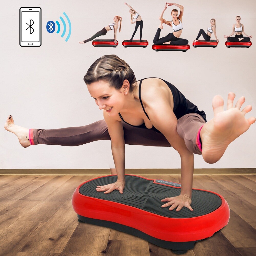 Vibration Platform Plate Body Exercise Fitness Massager Machine w/ Bluetooth