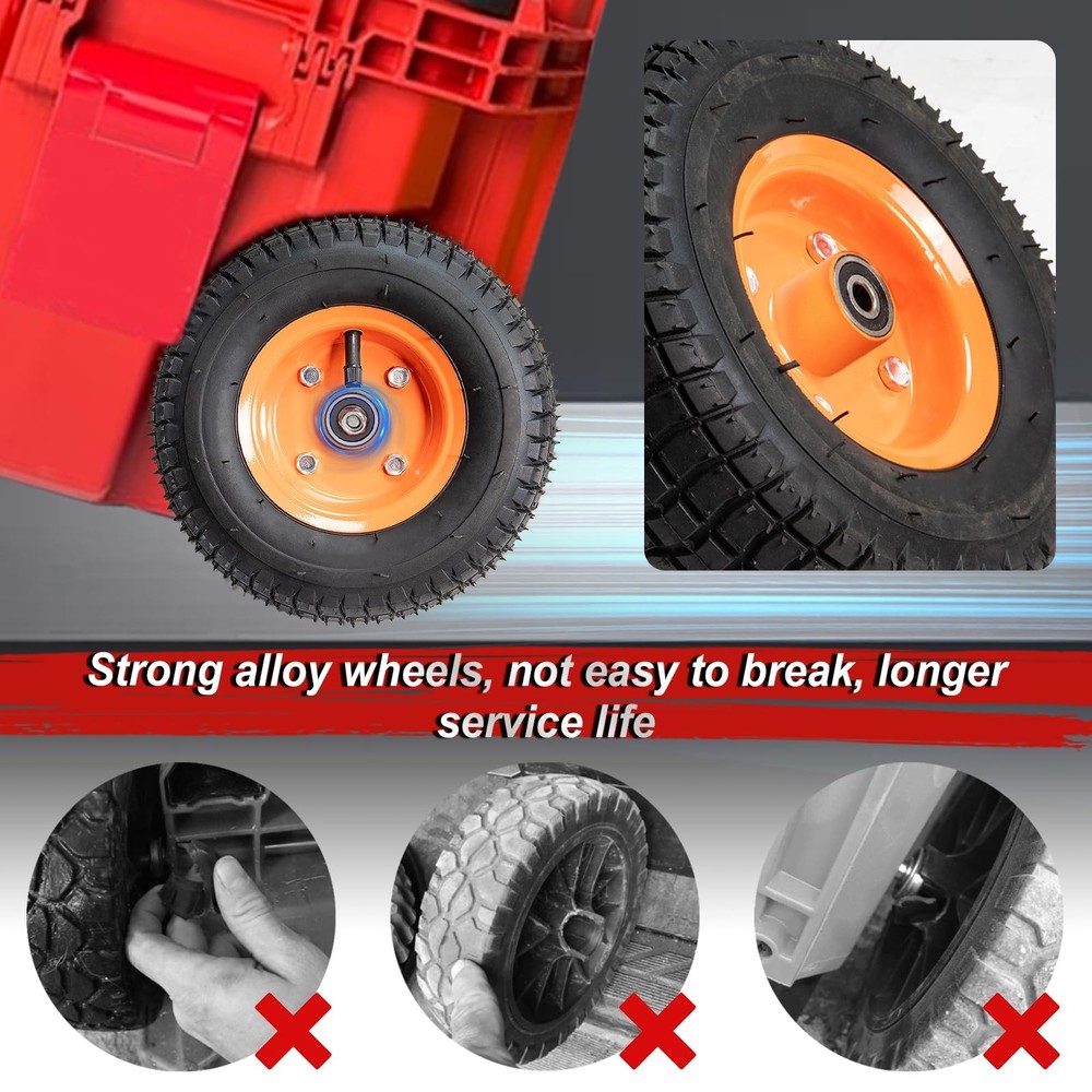 2Pcs Packaout Wheels Compatible with Mil.waukee Rolling Tool Box 48-22-8426, ...