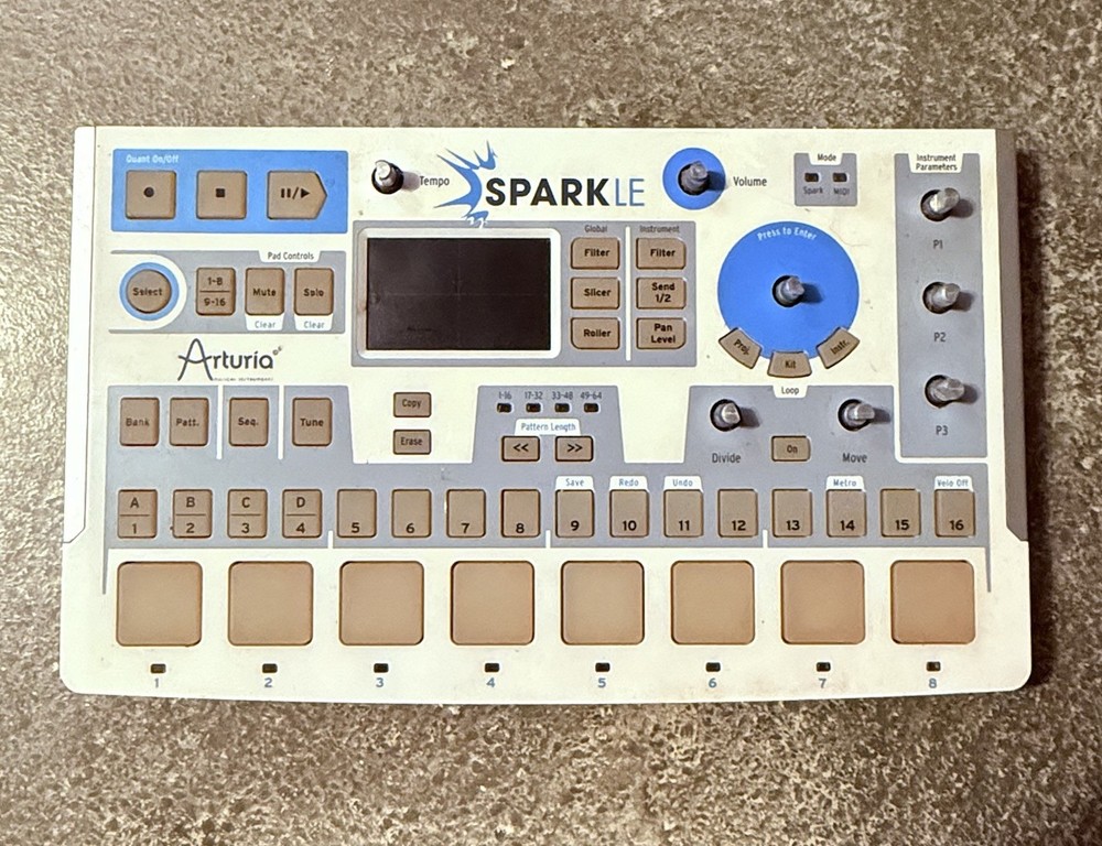 Arturia SparkLE Hybrid Drum Machine USB MIDI Controller WORKS No Encoder Knobs