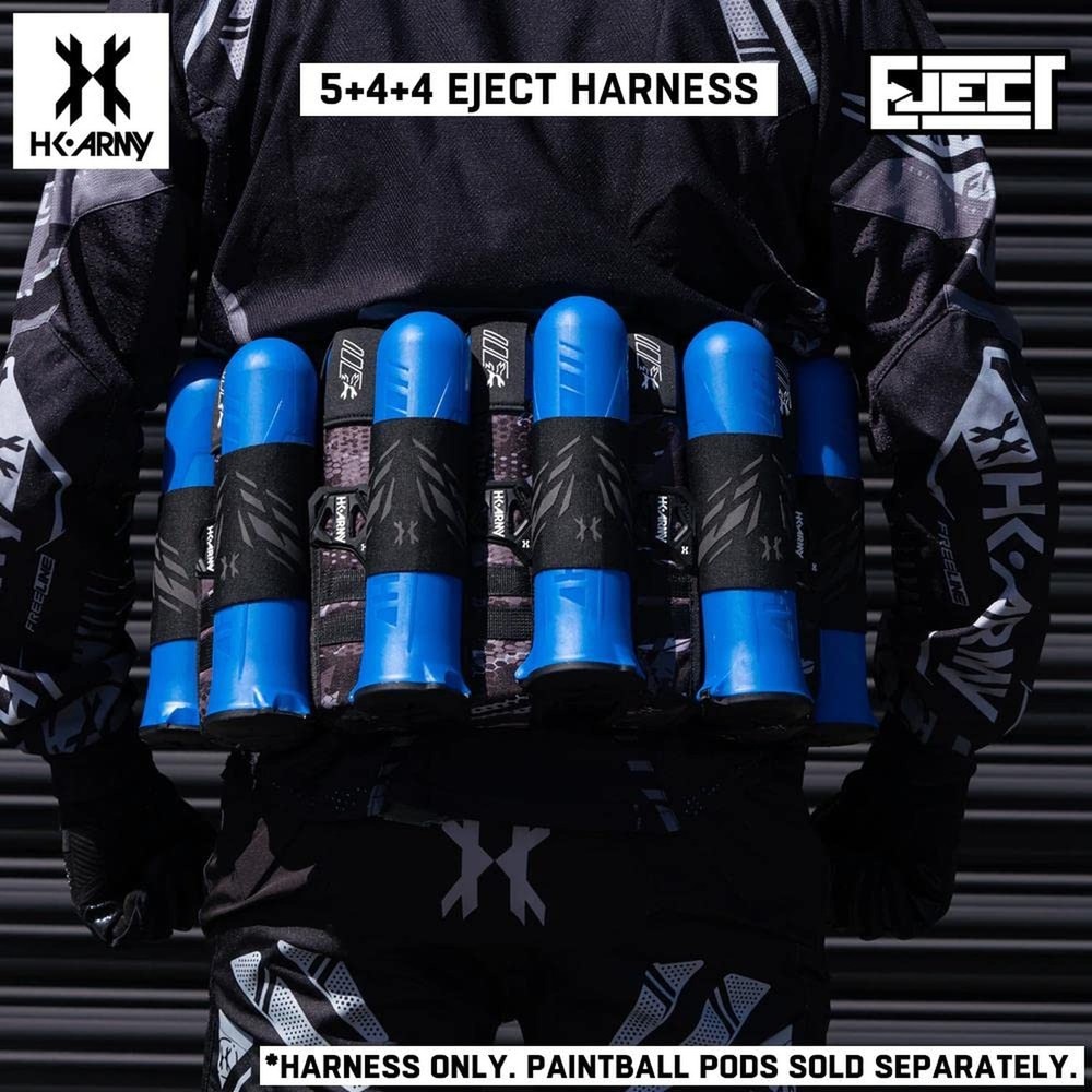 HK Army 5+4 Eject Paintball Harness Pod Pack - Slate