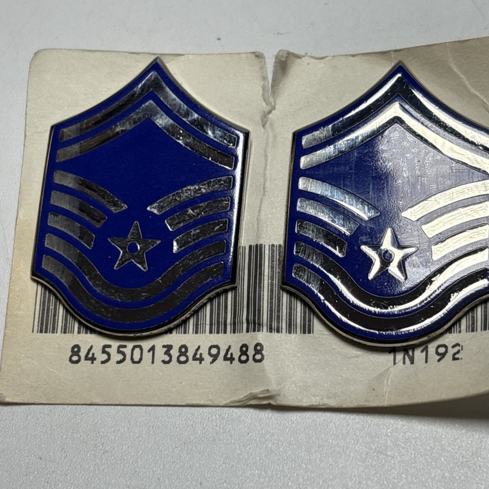 US Air Force Senior Master Sergeant E-8 Rank Insignia Grade EP Pair
