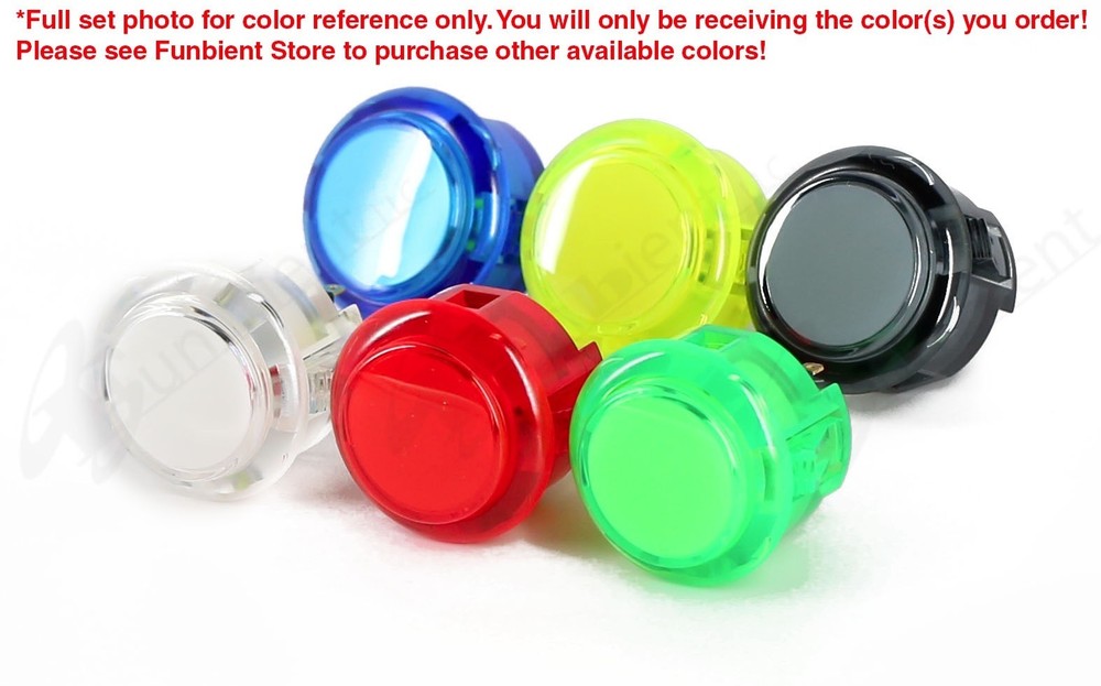 Sanwa Original OBSC-30 Green Translucent Push Button JAMMA guitar killswitch