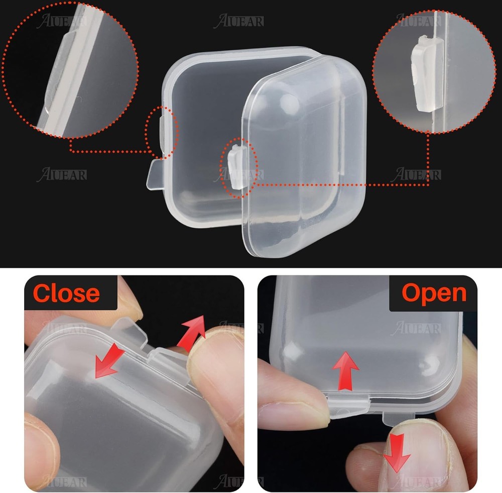 Mini Clear Storage Boxes With Lids