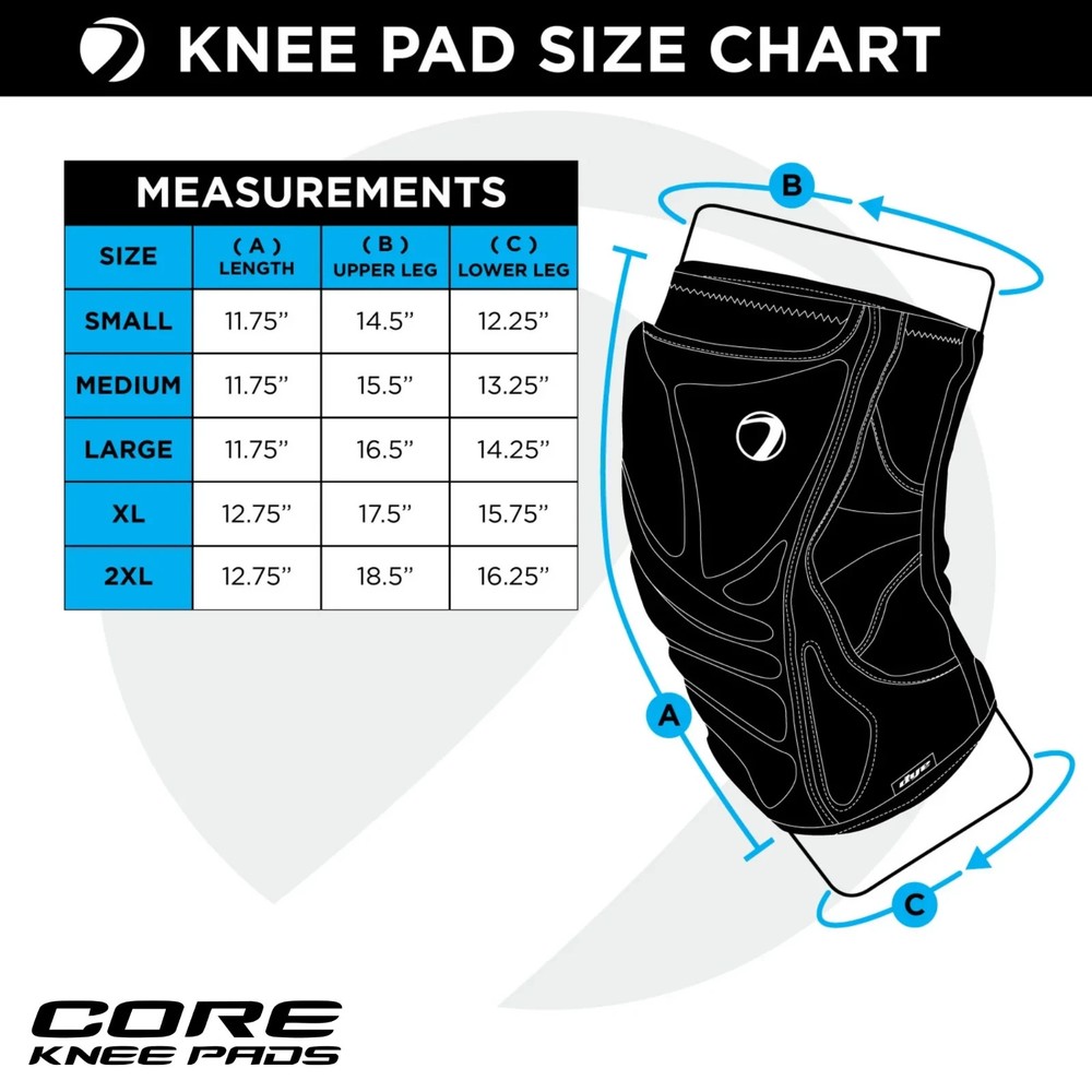 Dye Core Performance Knee Pads - Paintball - Medium