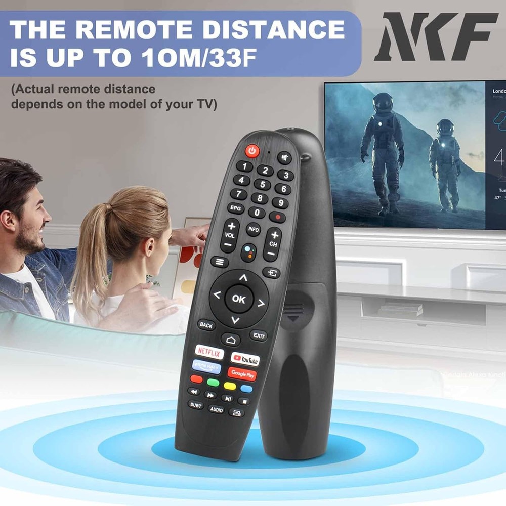 EC32V2HA EC40V2FA Replace Remote Control for Caixun Android TV Black