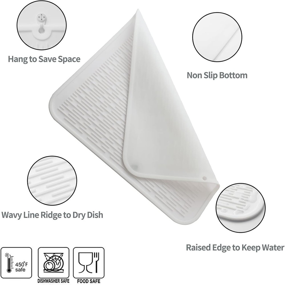 Silicone Dish Drying Mat for Multiple Usage,Easy clean