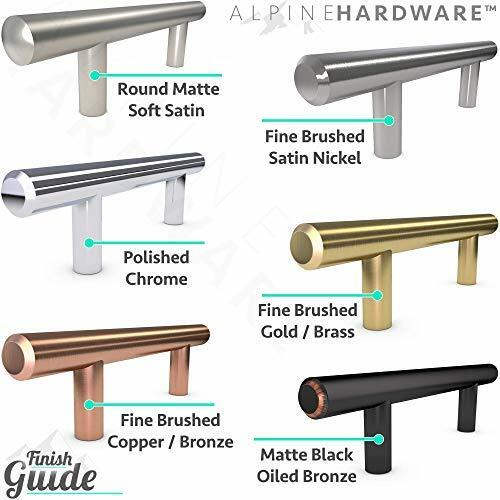 Kitchen Cabinet Bar Handle Pulls (T-Bars and T-Knobs)