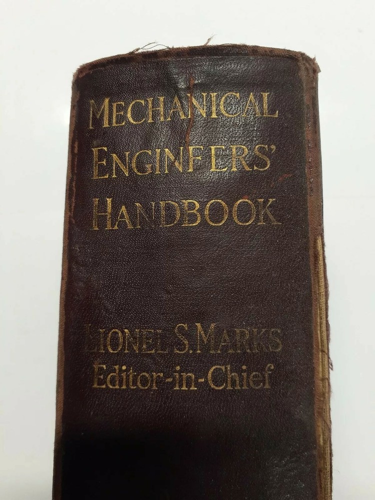 Marks' Mechanical Engineers' Handbook  1929 Second Edition Vintage