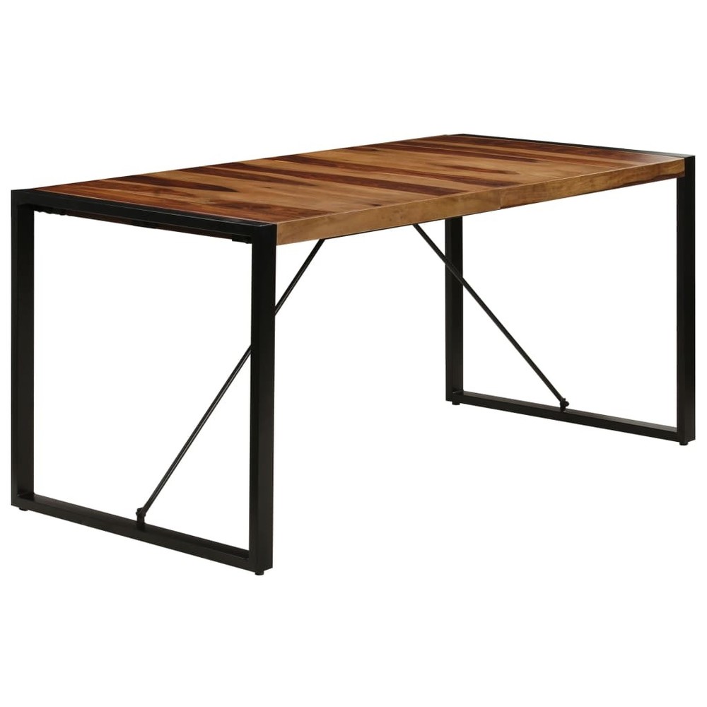 Dining Table Kitchen Table Dining Room Dinner Table Solid Acacia Wood vidaXL