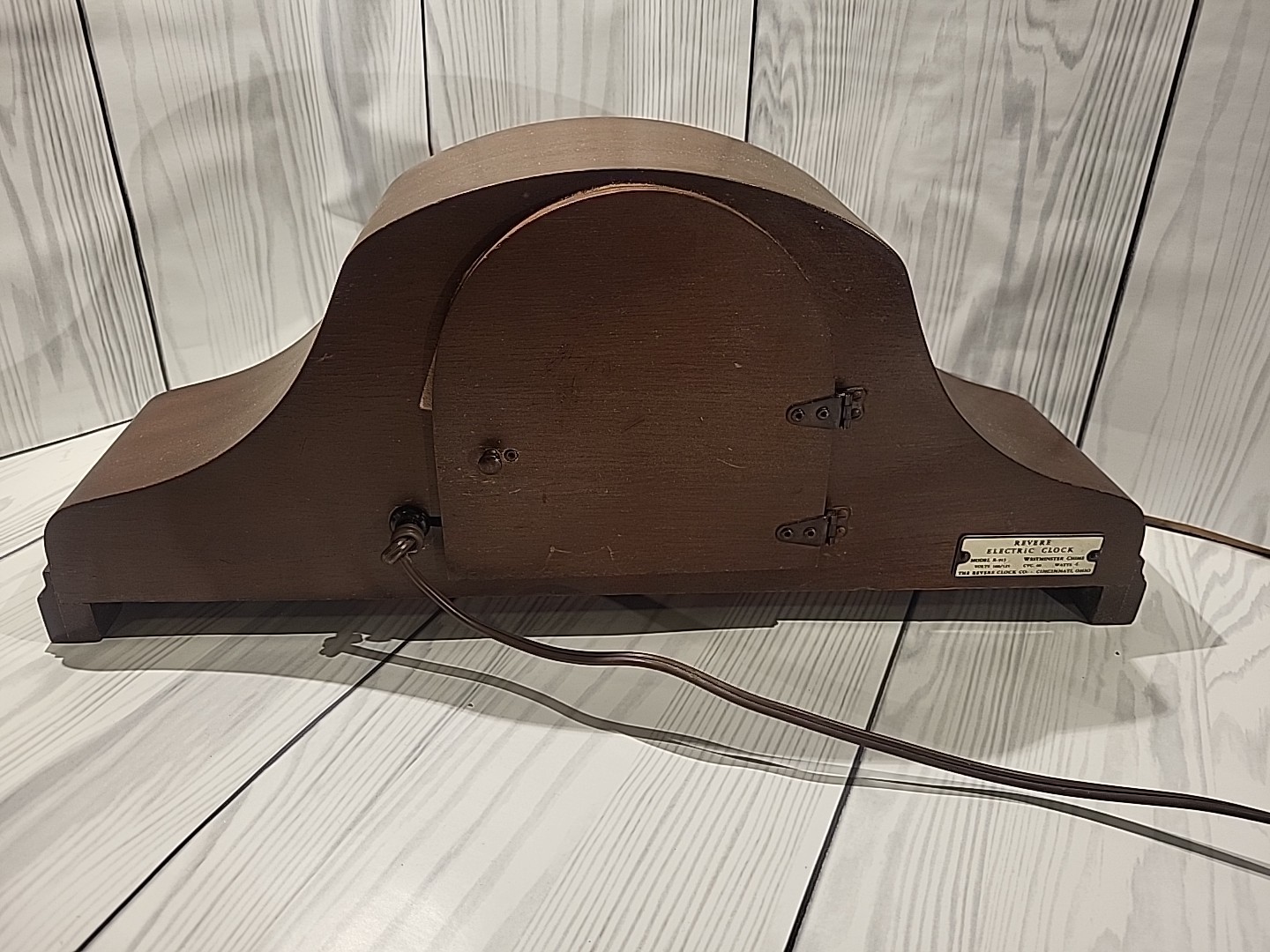 Revere R-913 Westminster Chime Telechron Electric Mantel Tambour Clock Works