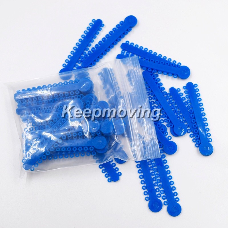 1040 Pcs/Pack Dental Orthodontic Ligature Ties Elastic Rubber Bands 44 Colors