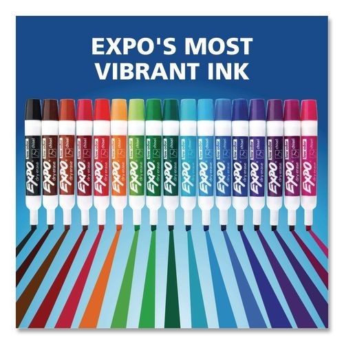 Expo Low Odor Dry Erase Markers, Broad Chisel Tip, Assorted, 12/Set, 2 Sets/Pack