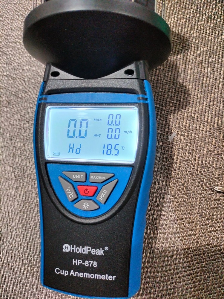 Cup Anemometer Handheld Digital Duct Wind Speed Meter Anemometer HP-878