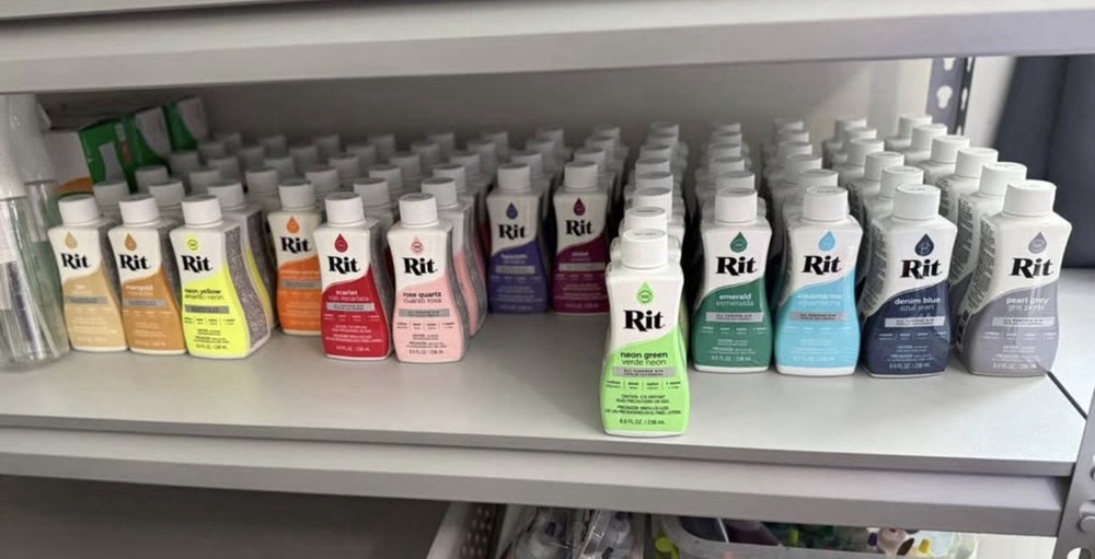 75 bottles - 8 oz. Rit Liquid Dye Assorted Colors