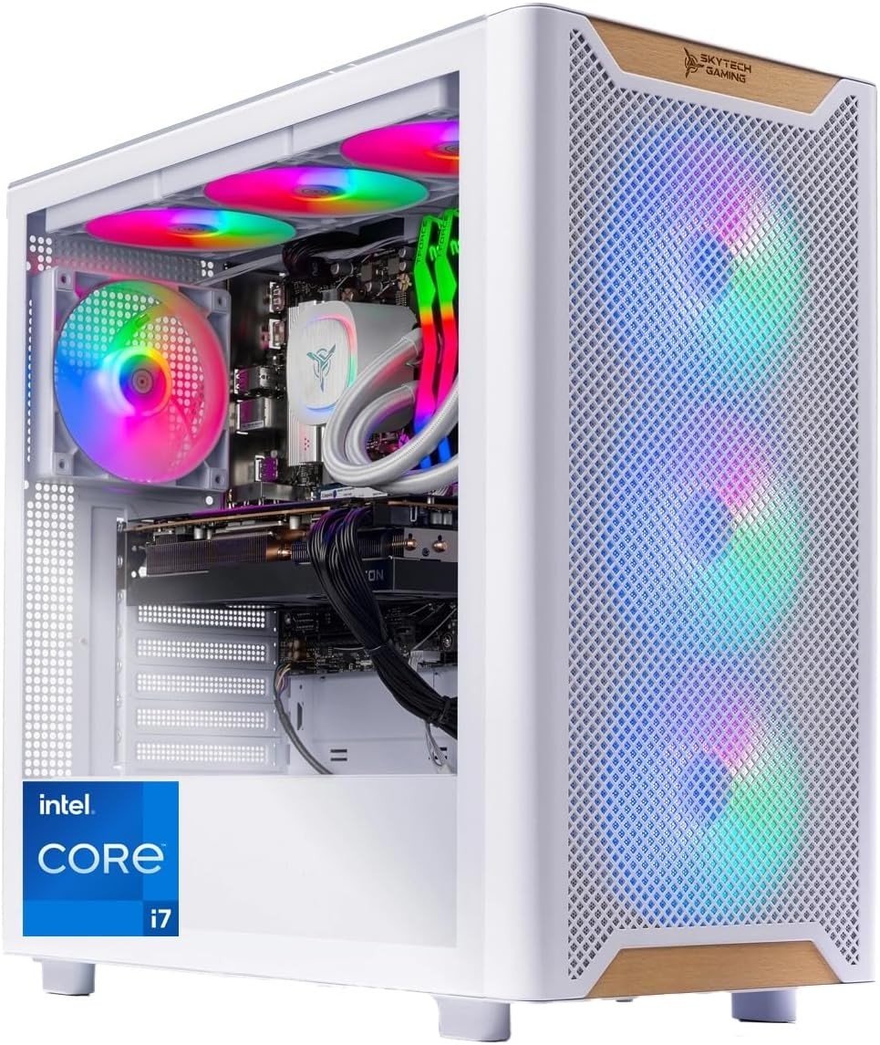 Skytech ARGB Gaming Desktop i7 Compute PC 32GB RAM 1TB SSD GTX 1650 Win11 Wifi