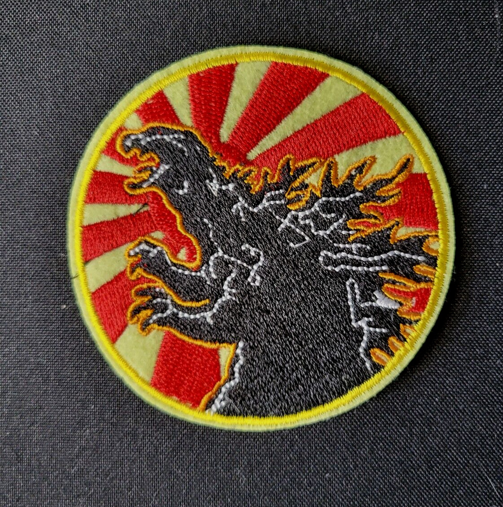Godzilla Sun Circle Patch 3 inches tall