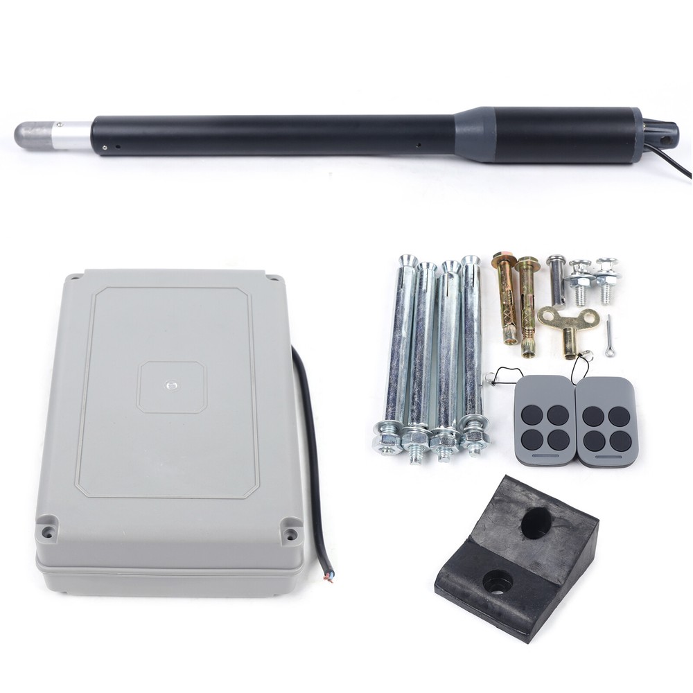 Automatic Gate Opener Kit Single Swing Gate Operator 325lbs w/ Remote Control