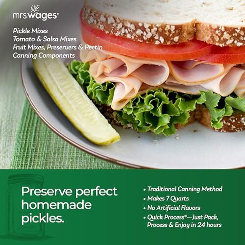 Kosher Dill Pickles Quick Process Mix Quick and Easy Simple-To-Use Traditiona...