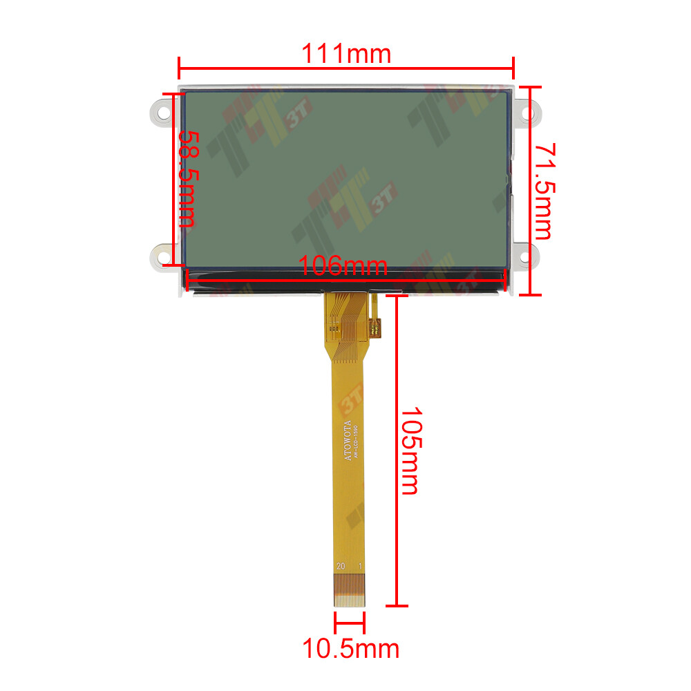 Display for Carrier Transicold X4 7500 7300 X3 2500 Vector 8500 8600MT