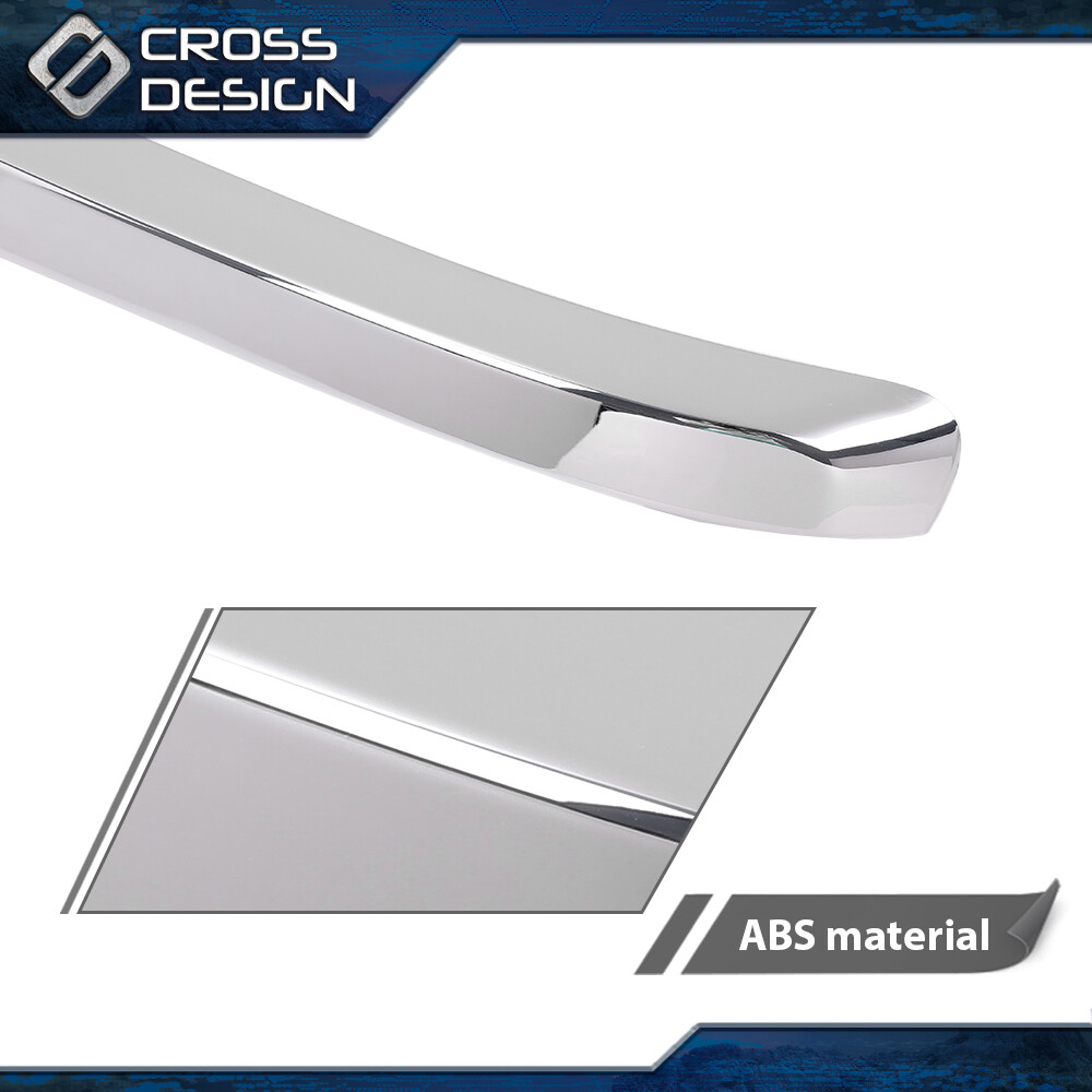 Chrome Hood Molding Trim Moulding Fit For 2011-2014 Chevy Silverado 2500 3500 HD