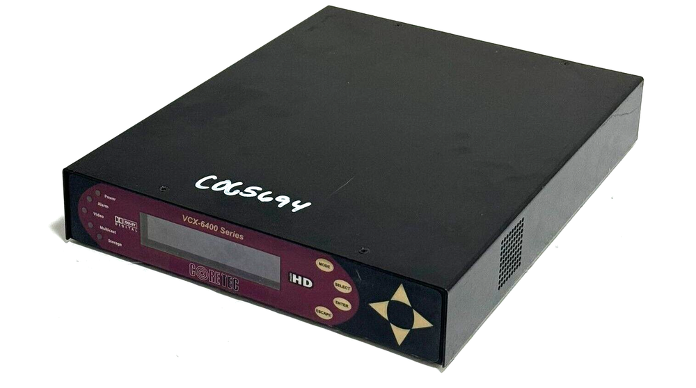Core Tec VCX6400 Series MPEG-2/4 Video ETHERNET ENCODER
