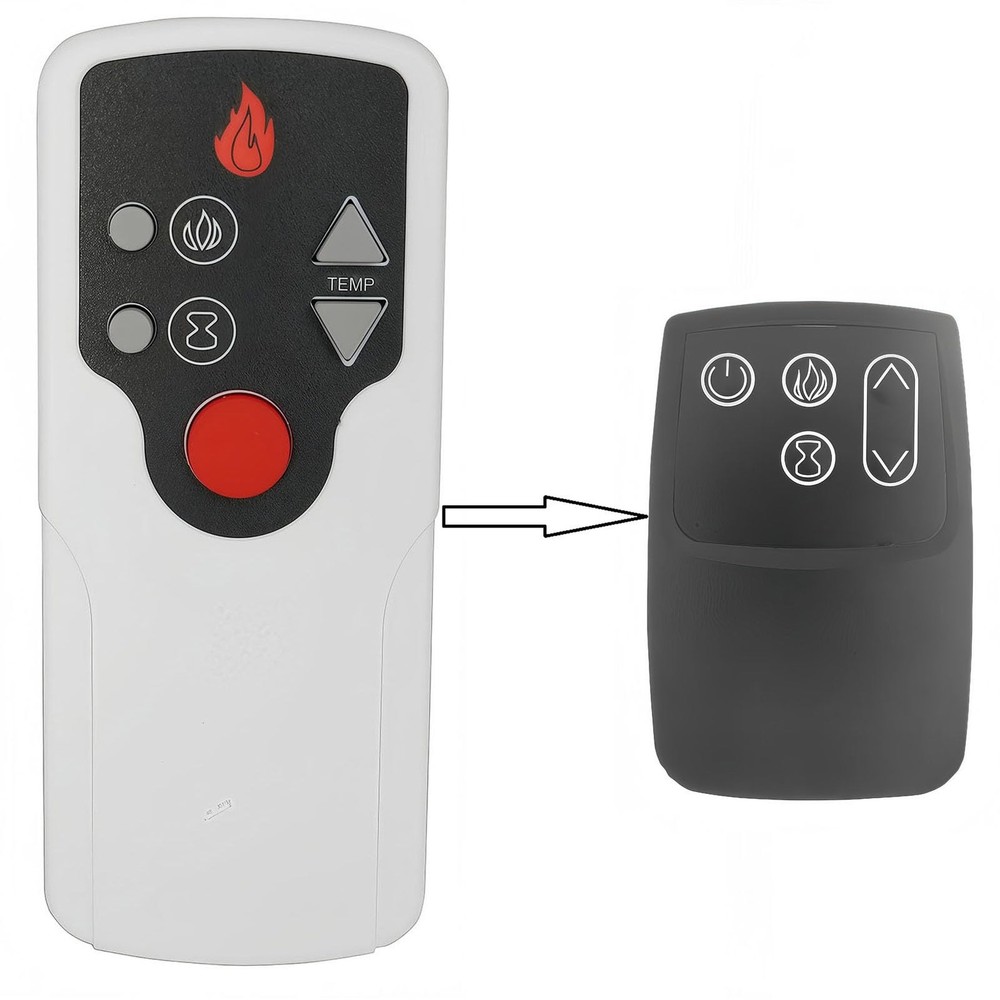 Replacement Remote Control Fits Twin Star Fireplace P115 REMOTE-E33