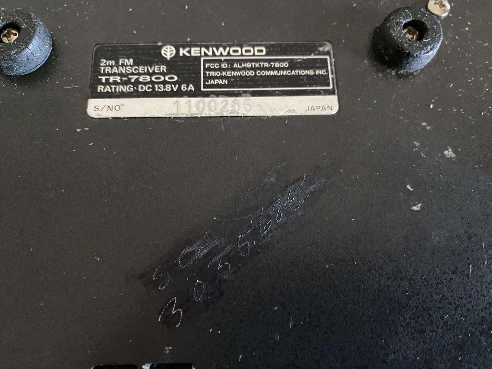 Kenwood TR-7800 2 Meter FM Transceiver Radio Original Microphone - Working