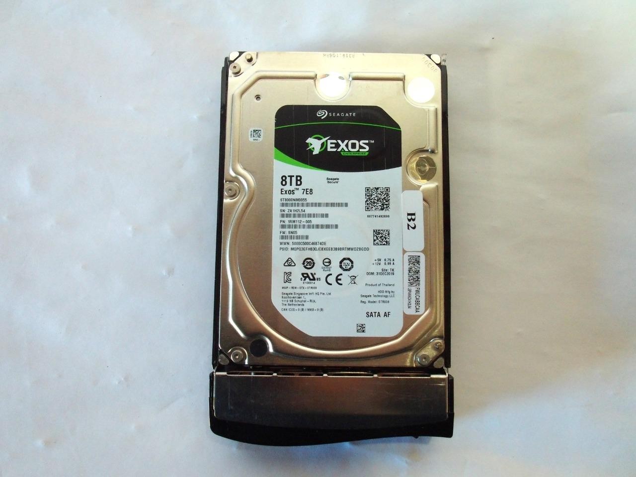 Seagate Exos 7E8 Enterprise ST8000NM0055 8TB HDD 3.5'' SATA AF Hard Drive