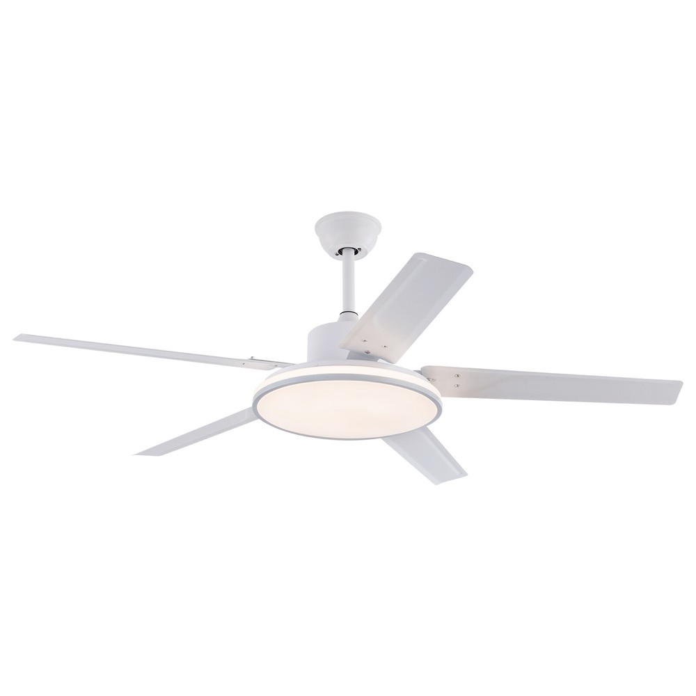 52in Modern Ceiling Fan Light Dimmable LED 3-Color Memory Function Fan w/ Remote