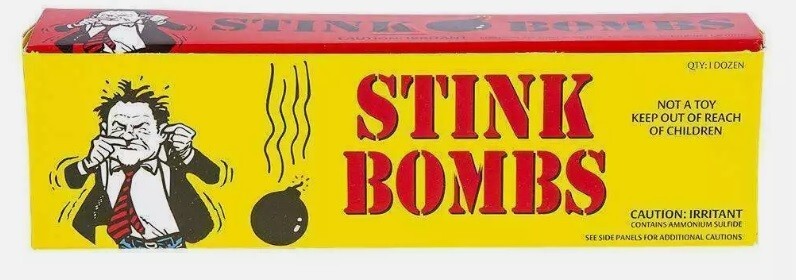 36 Stink Bombs - Stinky Glass Gag Prank Fart Joke (1 case of 36)