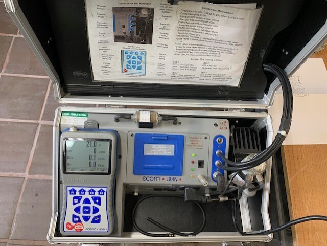 ECOM Gas Analyzer J2KN Calibrated NO, NO2, NOx, CO, O2