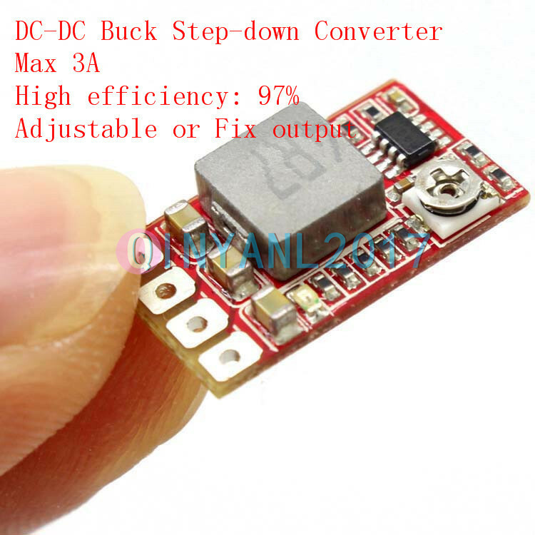 Mini DC-DC Buck Step-down Converter Adjustable Power Module 3.3V 3V 5V 9V 12V 3A