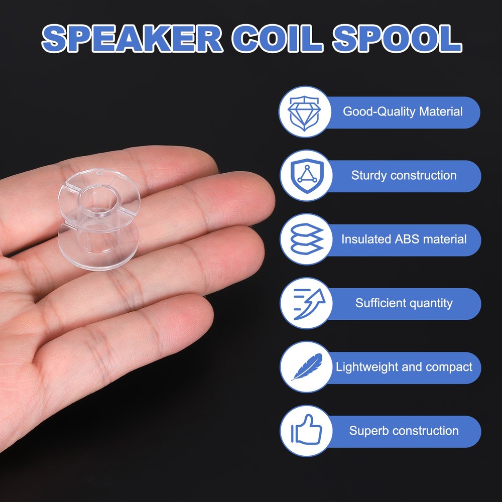 10pcs Speaker Crossover Bobbin Spools Coil, 22x18mm ABS Empty Spools